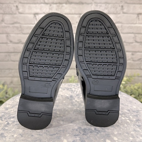 Just One Sight - Black Patent Round Toe Dress Bit Loafer Little Boys 8.5M🖤NWOT - Picture 9 of 10